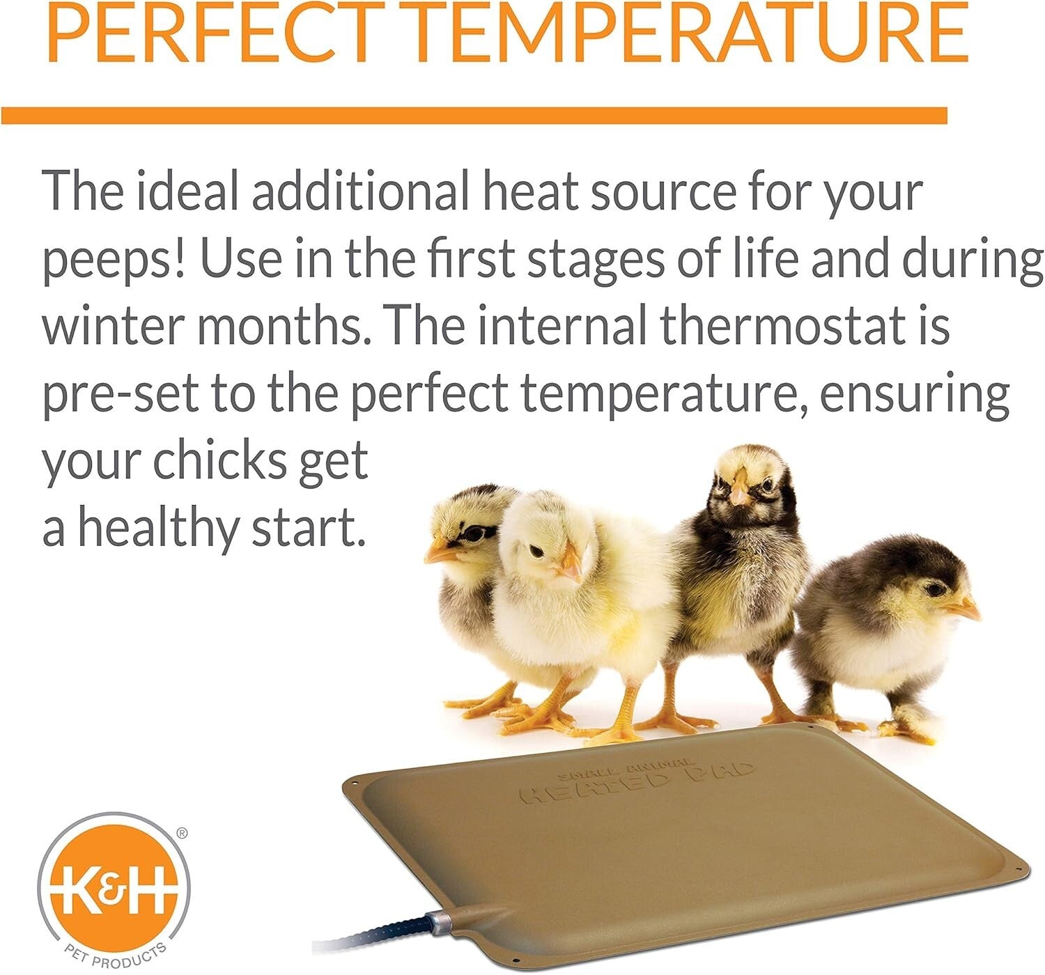 9 X 12in Energy-Efficient Heated Chicken Pad: Safe and Durable Nesting Solution
