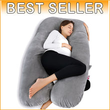 Load image into Gallery viewer, Soft 60-Inch Full Body Pillow with Adjustable Fill - Perfect for Side Sleepers