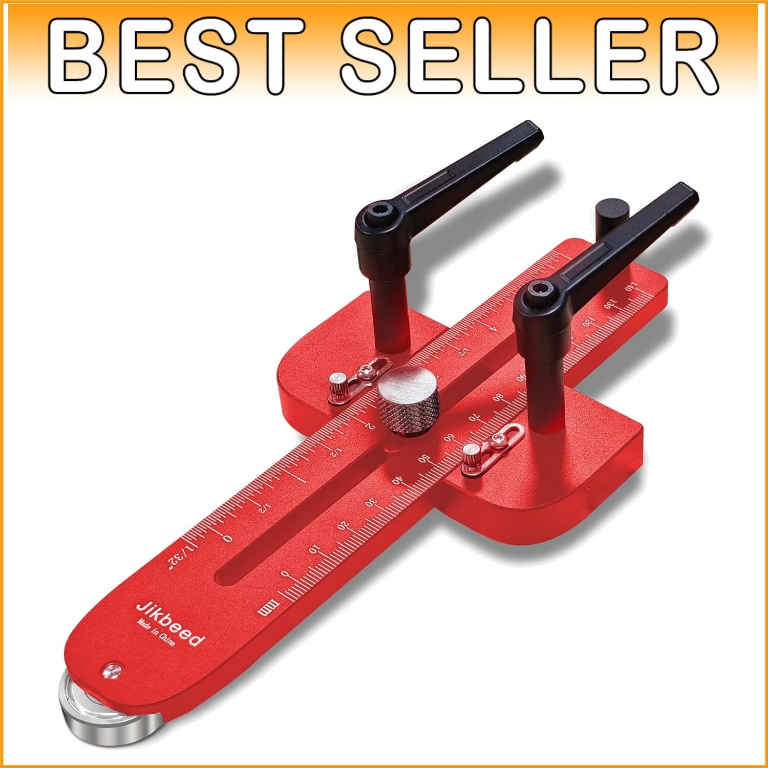 Durable Aluminum Thin Rip Jig for Table Saw - Laser-Engraved Precision Guide