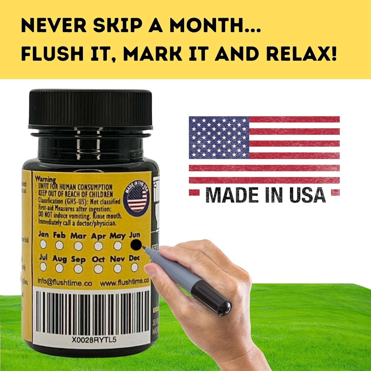 Beneficial Bacteria Septic Tank Treatment Capsules | 2-Year Supply Made in USA