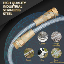 Load image into Gallery viewer, Flexible and Lightweight 50ft Stainless Steel Hose – No Kink &amp; Puncture Proof