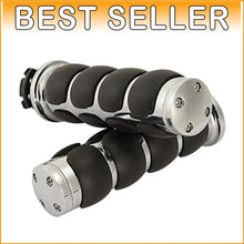 Load image into Gallery viewer, Premium 7/8 inch Handlebar Grips for Suzuki, Kawasaki, Yamaha - Steel Style