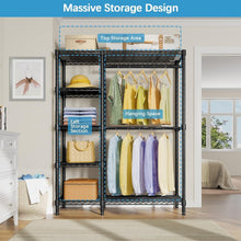Load image into Gallery viewer, V7 Heavy-Duty 5-Tier Garment Rack - Portable Closet with Maximum 670lbs Load