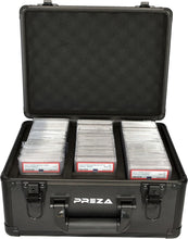 Load image into Gallery viewer, Compact Metal Trading Card Holder with Key Lock - Perfect for Collectors