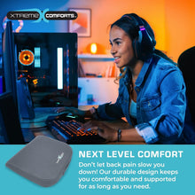 Load image into Gallery viewer, Removable Dark Grey Seat Cushion for Back Support - Travel-Friendly with Handle