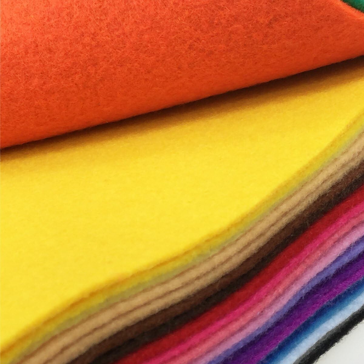 DIY Craft Heaven: 28 Colorful 17.8" Acrylic Felt Squares for Creative Projects