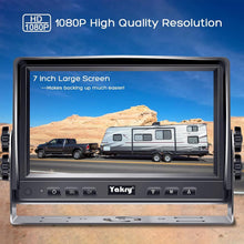Load image into Gallery viewer, Reliable 7 Inch Wired Backup Camera - 1080P HD Night Vision for Trucks &amp; RVs