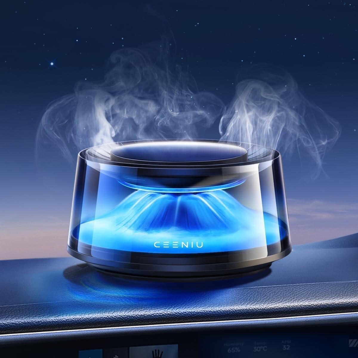 Adjustable Intensity Car Air Fresheners Diffuser - New Car Scent, 4 Months Fresh