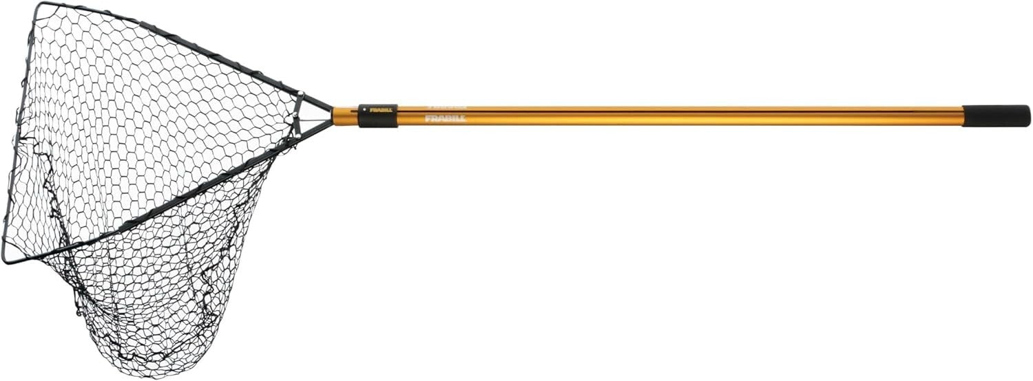 Effortless Fishing Experience: 52" Telescoping Net with Knotless Mesh Design