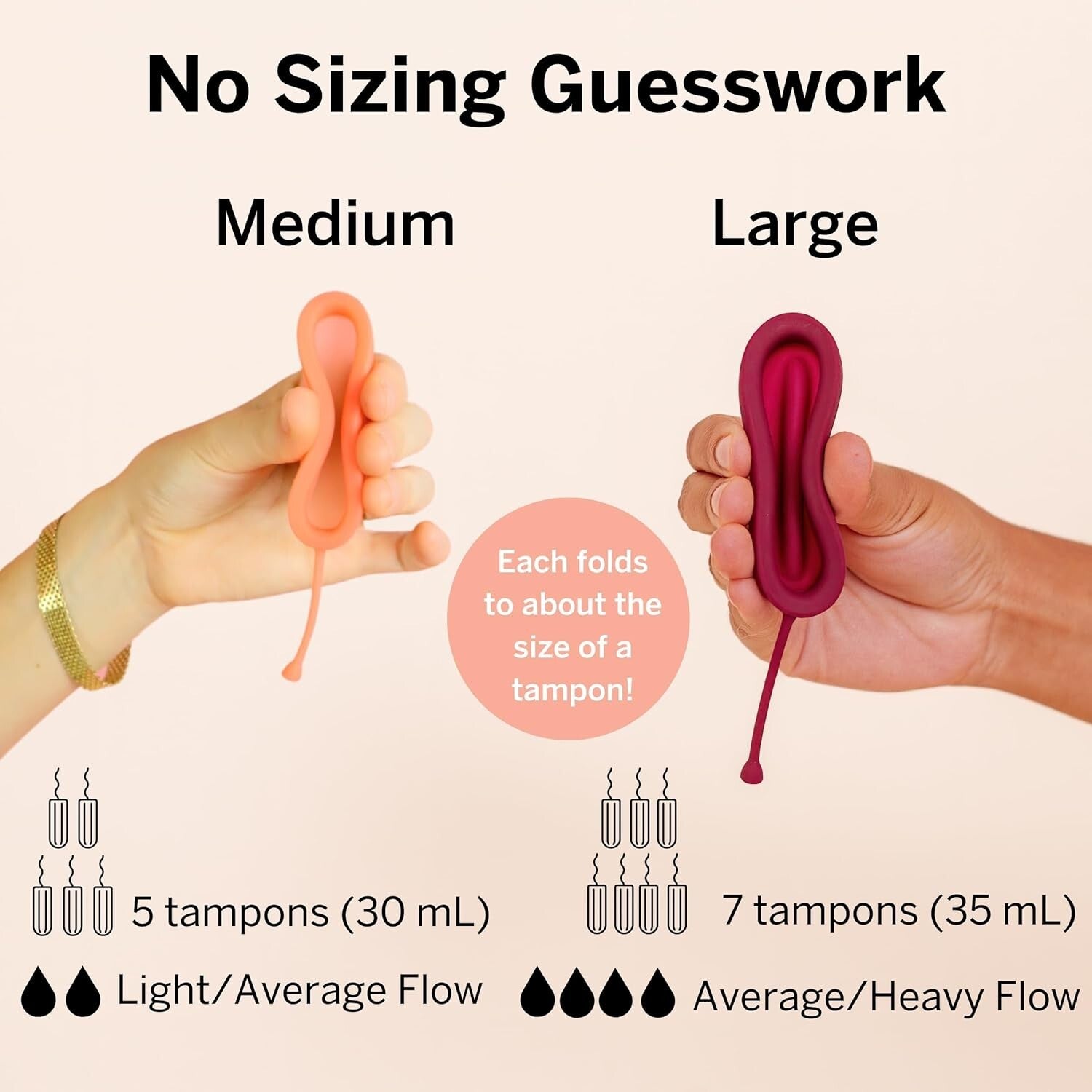 Effortless Insertion Applicator with 2 Soft Silicone Menstrual Discs – No Toxins