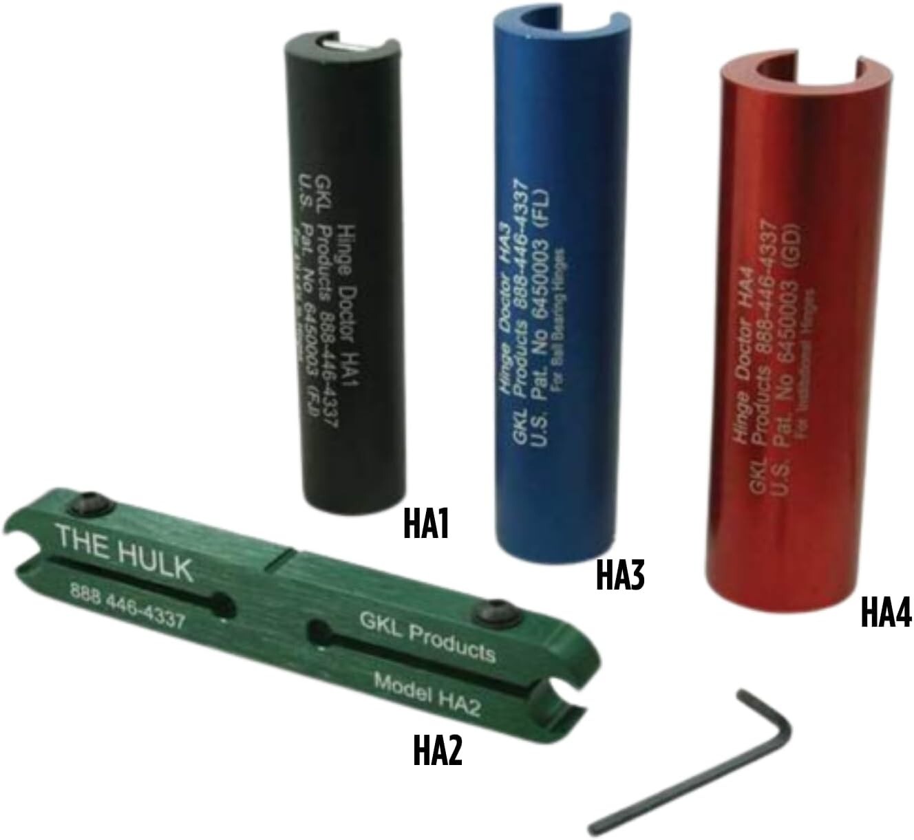 Versatile 4-Piece Hinge Adjustment Kit - Ideal for Commercial & Residential Use