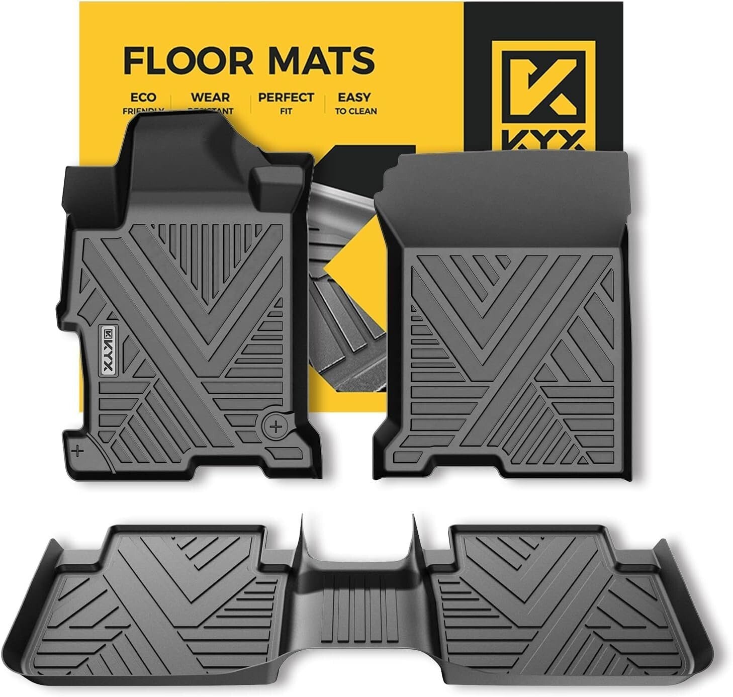3D Laser Scanned Custom Fit Floor Liners for 2013-2017 Accord - Stain Resistant