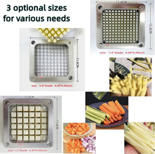 Load image into Gallery viewer, Heavy-Duty Stainless Steel Vegetable Dicer with Push Handle &amp; Easy Clean Design