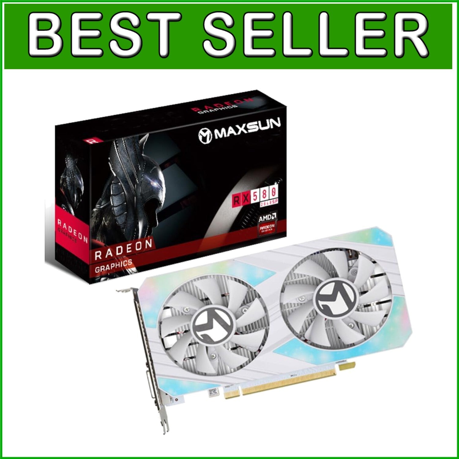 AMD Radeon RX 580 Graphics Card - 256-Bit, 4K Support for Gaming Excellence