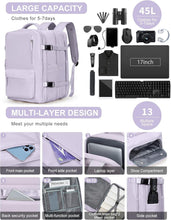 Load image into Gallery viewer, Expandable Carry-On Travel Backpack - Flight Approved for Business &amp; Leisure