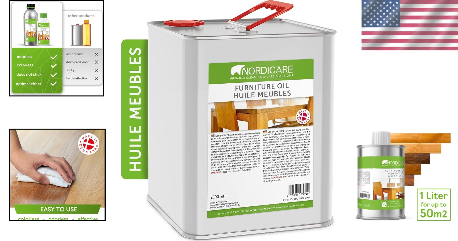 Danish Emulsified Wood Oil - A Natural Solution for Teak, Oak & Walnut Furniture