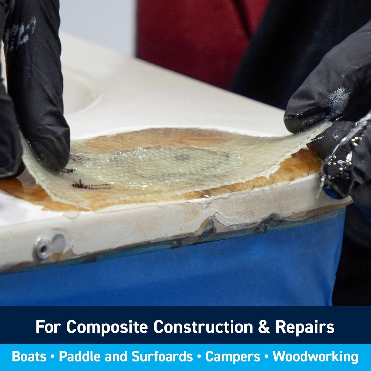 5:1 Marine Epoxy Resin for Fiberglass, Wood, and Composite Repairs - Quart Kits