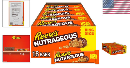 Individually Wrapped NUTRAGEOUS Peanut Butter Caramel Bars - 3.1 oz, 18 Pack