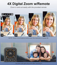 Load image into Gallery viewer, 120° Wide Angle Zoomable Webcam with Remote Control - Ideal for Online Teaching