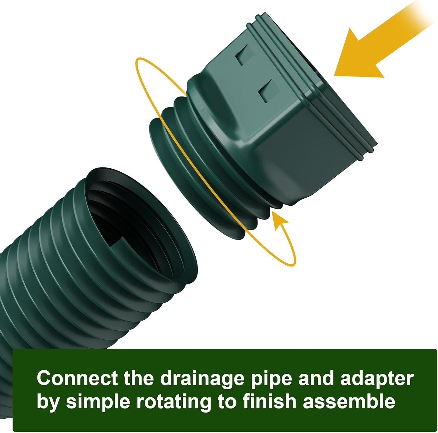 Sturdy Rain Gutter Downspout Extensions - 4 Pack for Effective Drainage