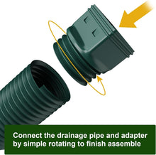 Load image into Gallery viewer, Sturdy Rain Gutter Downspout Extensions - 4 Pack for Effective Drainage