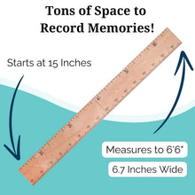 Load image into Gallery viewer, Personalized Wooden Kids Growth Chart - Functional Art for Family Spaces