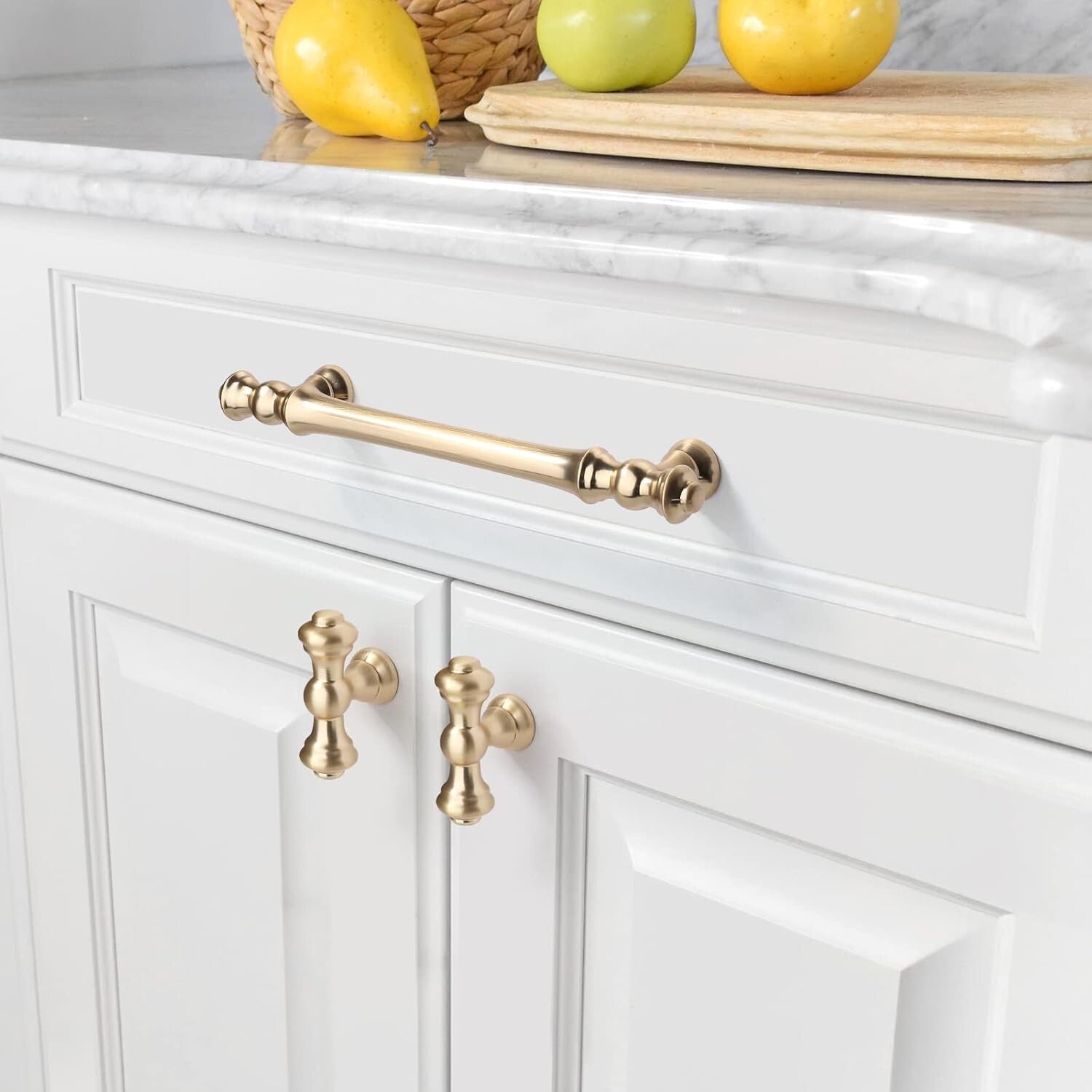 Durable 30-Pack 5-Inch Brushed Brass Pulls - Perfect for Cabinets & Drawers