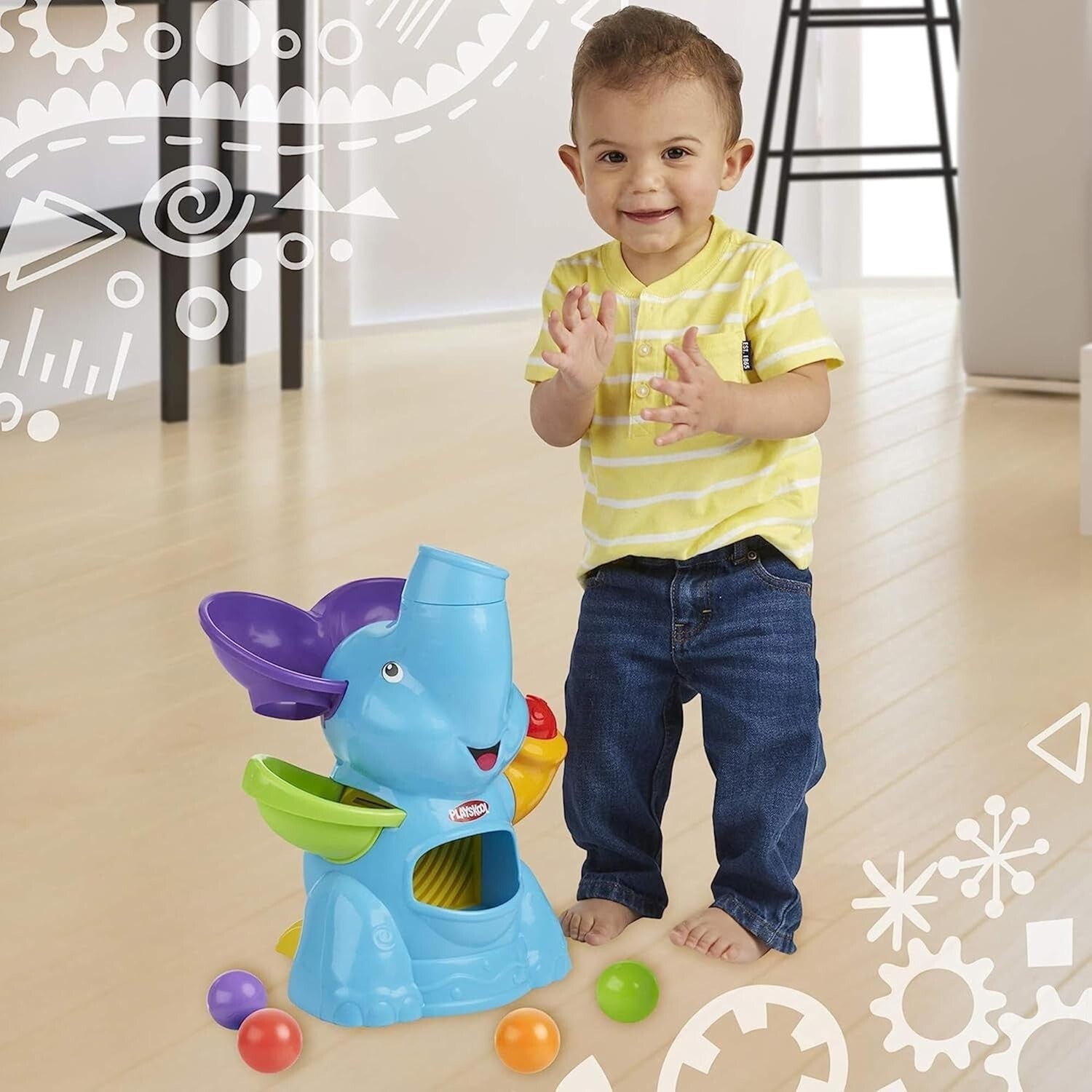 Fun Elefun Ball Popping Toy for Babies 9 Months – Musical & Interactive