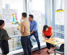 Load image into Gallery viewer, Ink Bleed-Through Resistant Super Sticky Flip Chart Paper - 6 Pads Included