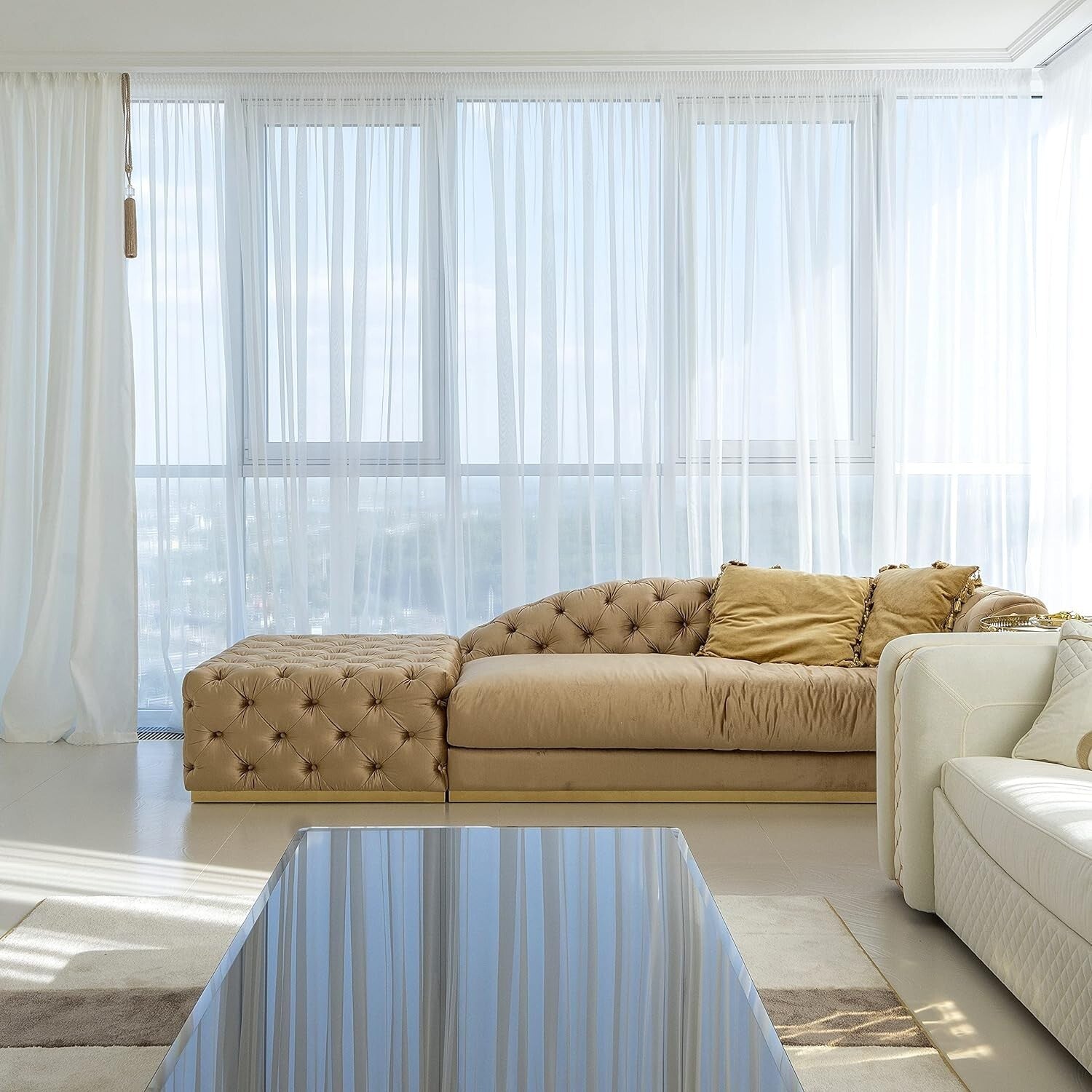 20 ft Heavy-Duty Ceiling Mounted Curtain Track - Versatile & Flexible Design