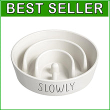 Load image into Gallery viewer, Ceramic Slow Feeder Dog Bowl - 3 Cups Non-Slip Puzzle Design for Healthy Eating