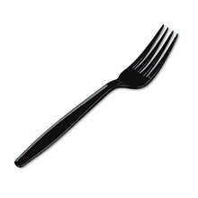 Load image into Gallery viewer, Durable 7.13" Polystyrene Forks in Black - Ideal for Events &amp; Feasts, 1000 Count