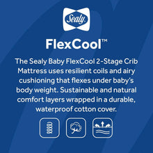 Load image into Gallery viewer, Airy Cotton Cover Crib Mattress with Waterproof Barrier &amp; Hypoallergenic Layers