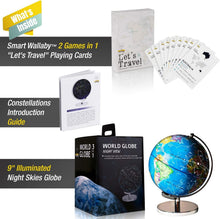 Load image into Gallery viewer, 9-Inch Illuminated Kids Globe with Interactive Games &amp; Night Light Feature