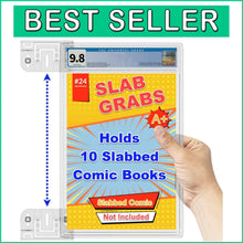 Load image into Gallery viewer, Heavy-Duty Wall Mount 10-Pack Slabbed Comic Book Holders - Installation Kit