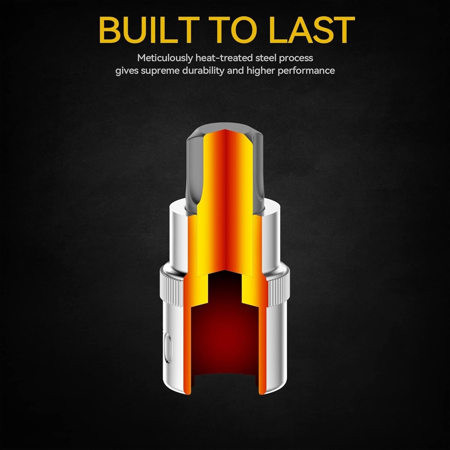 60-Piece Torx Bit Socket Set - Chrome Plated and Durable for Precision Work