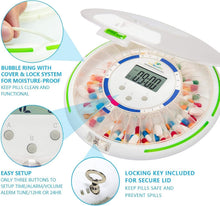 Load image into Gallery viewer, Secure Automatic Pill Dispenser with 6 Alarms and Large LCD - Caregiver's Aid