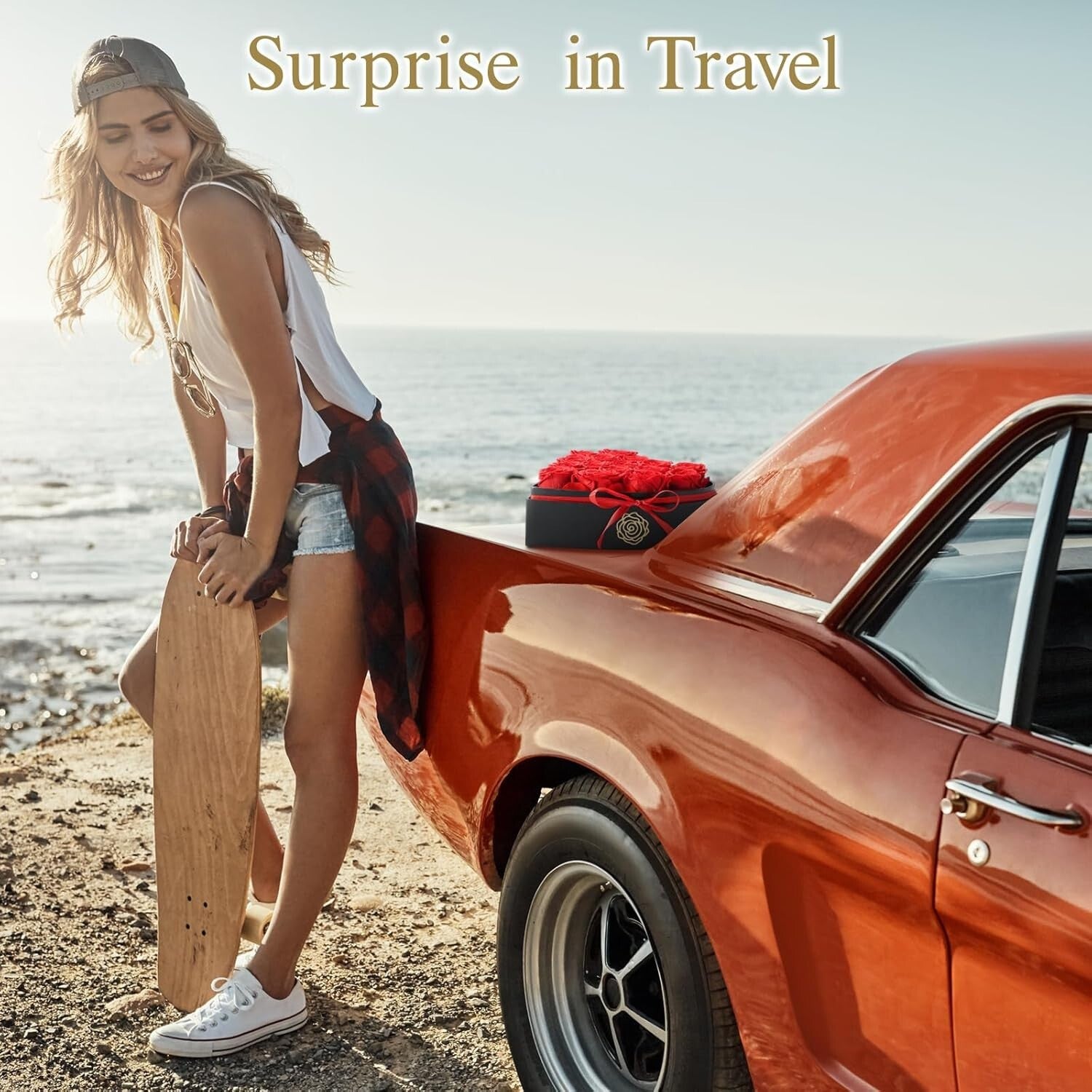 Forever Roses Gift Box: 16 Grade A Red Blooms, 2-3 Year Lifespan, No Maintenance