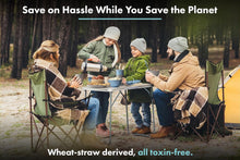 Load image into Gallery viewer, Eco-Friendly Wheat Straw Dinnerware Set - Perfect for Picnics and Casual Dining