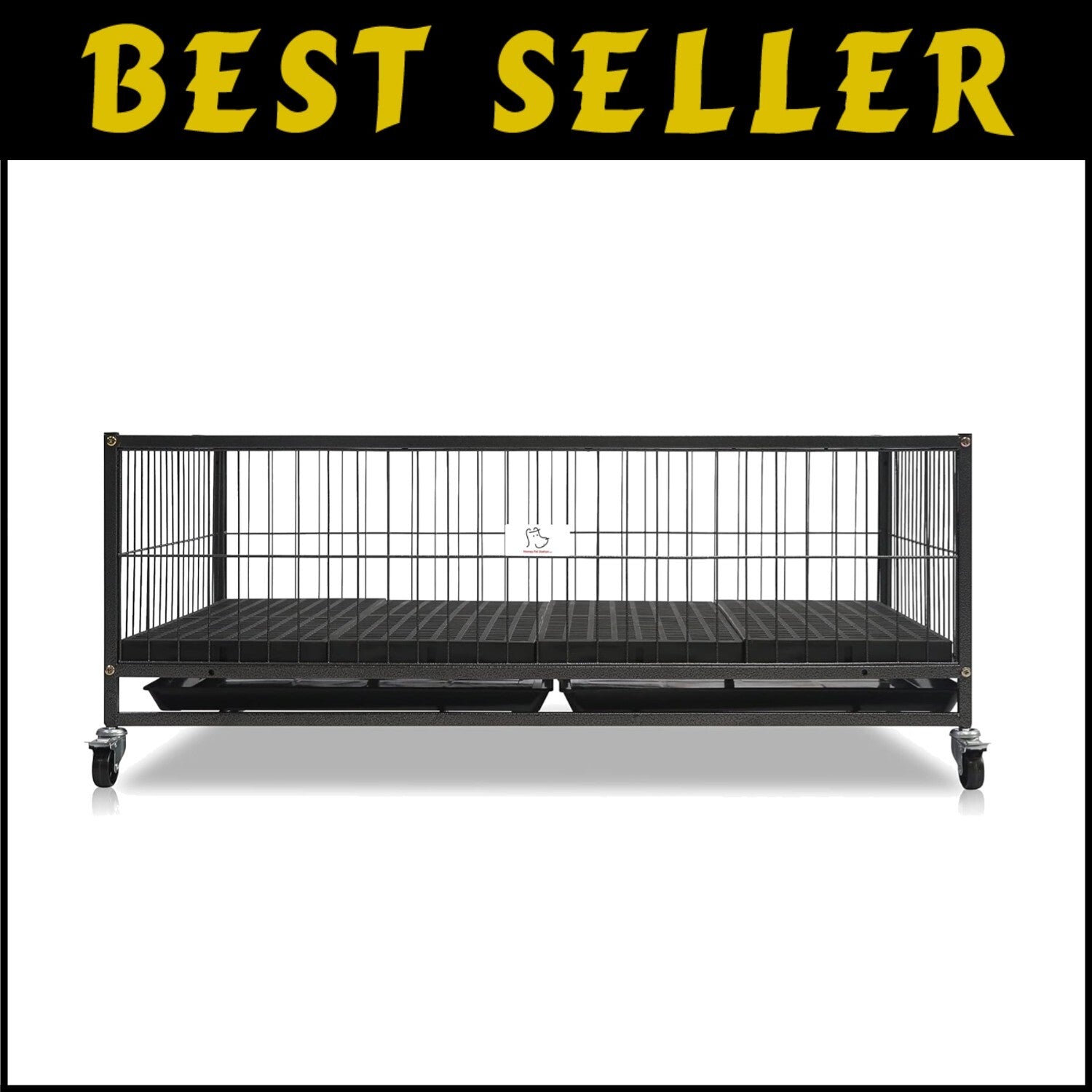 Portable Dog Whelping Box with Lockable Wheels - Ideal for Small & Medium Breeds