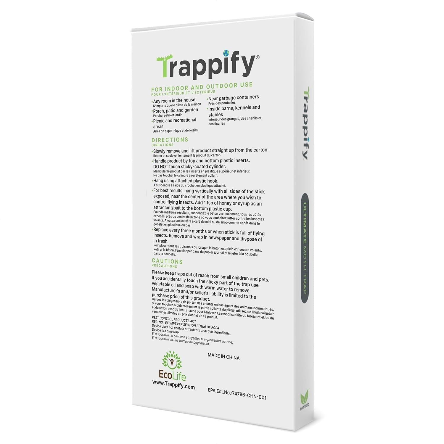 Effective Adhesive Moth Traps for Closet, Pantry & Cabinets – Easy 24 Pack