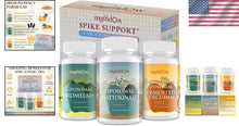 Load image into Gallery viewer, Support Trio: Liposomal Nattokinase 8000 FU, Curcumin &amp; Bromelain for Wellness