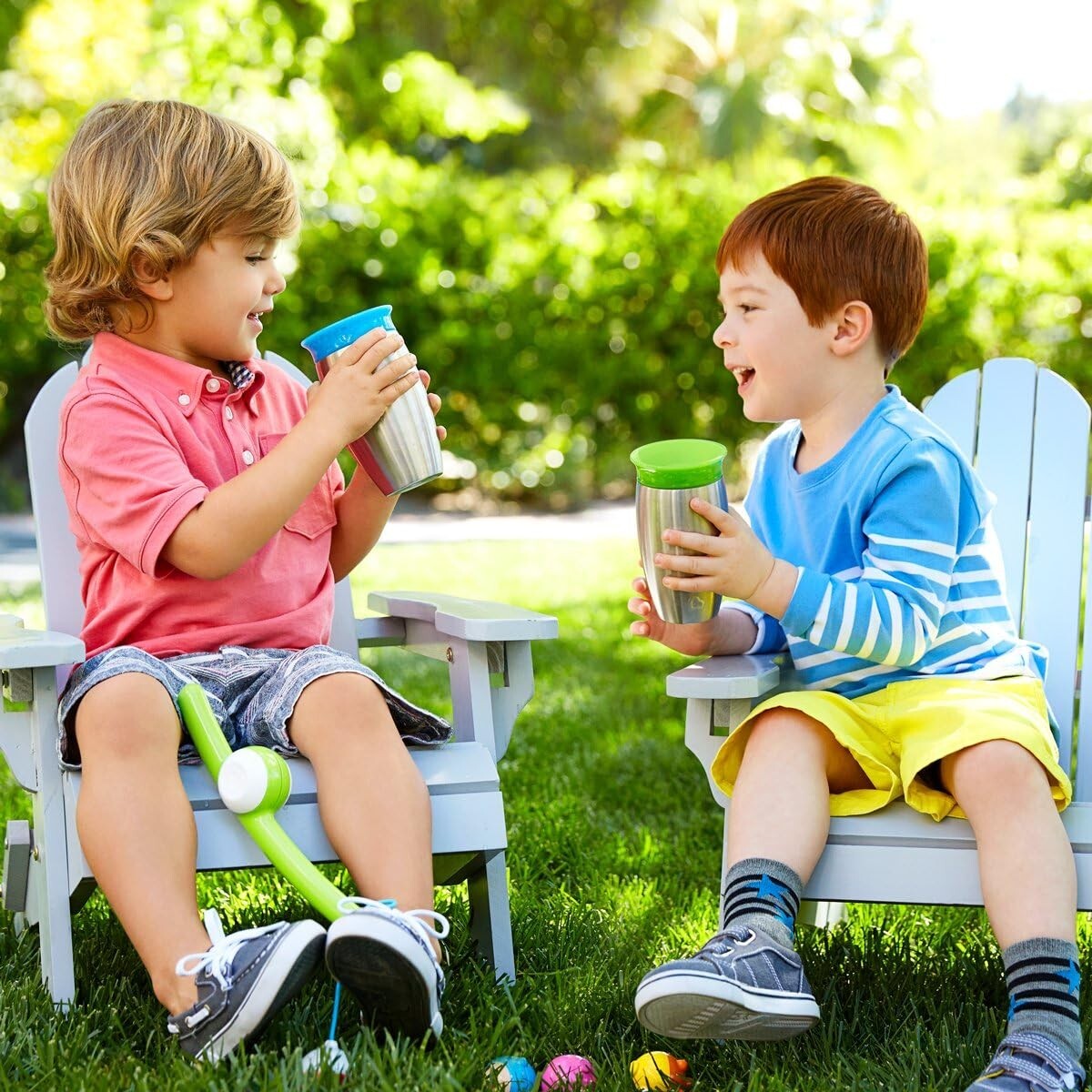 Blue/Green Miracle Insulated 360 Sippy Cup - Perfect for Active Toddlers