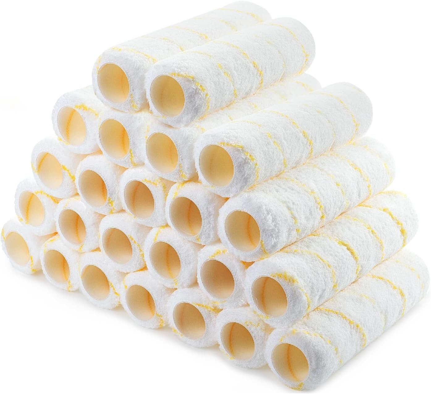 Durable and Washable 9 Inch Paint Roller Covers - 24 Pack for All Projects