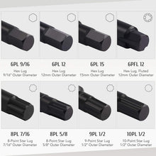 Load image into Gallery viewer, High-Strength 16pc Lug Nut Remover Kit - SAE &amp; Metric with Organization Case