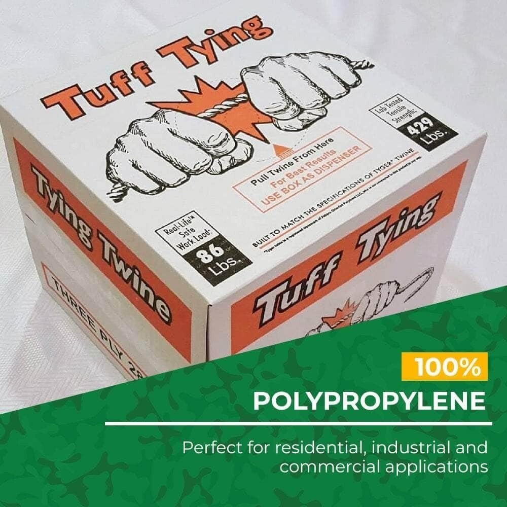 Multi-Purpose Tuff Tying Twine - 327lb Strength, Ideal for Indoor/Outdoor Use