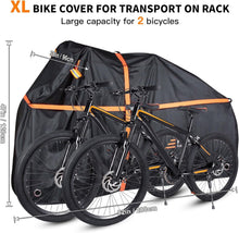 Load image into Gallery viewer, Premium 800D Bike Transport Cover for 2 Bikes - Waterproof and UV Protected