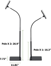 Load image into Gallery viewer, Premium Black Gooseneck Tablet Stand for 3.5" - 10.6" Devices - Ergonomic Design
