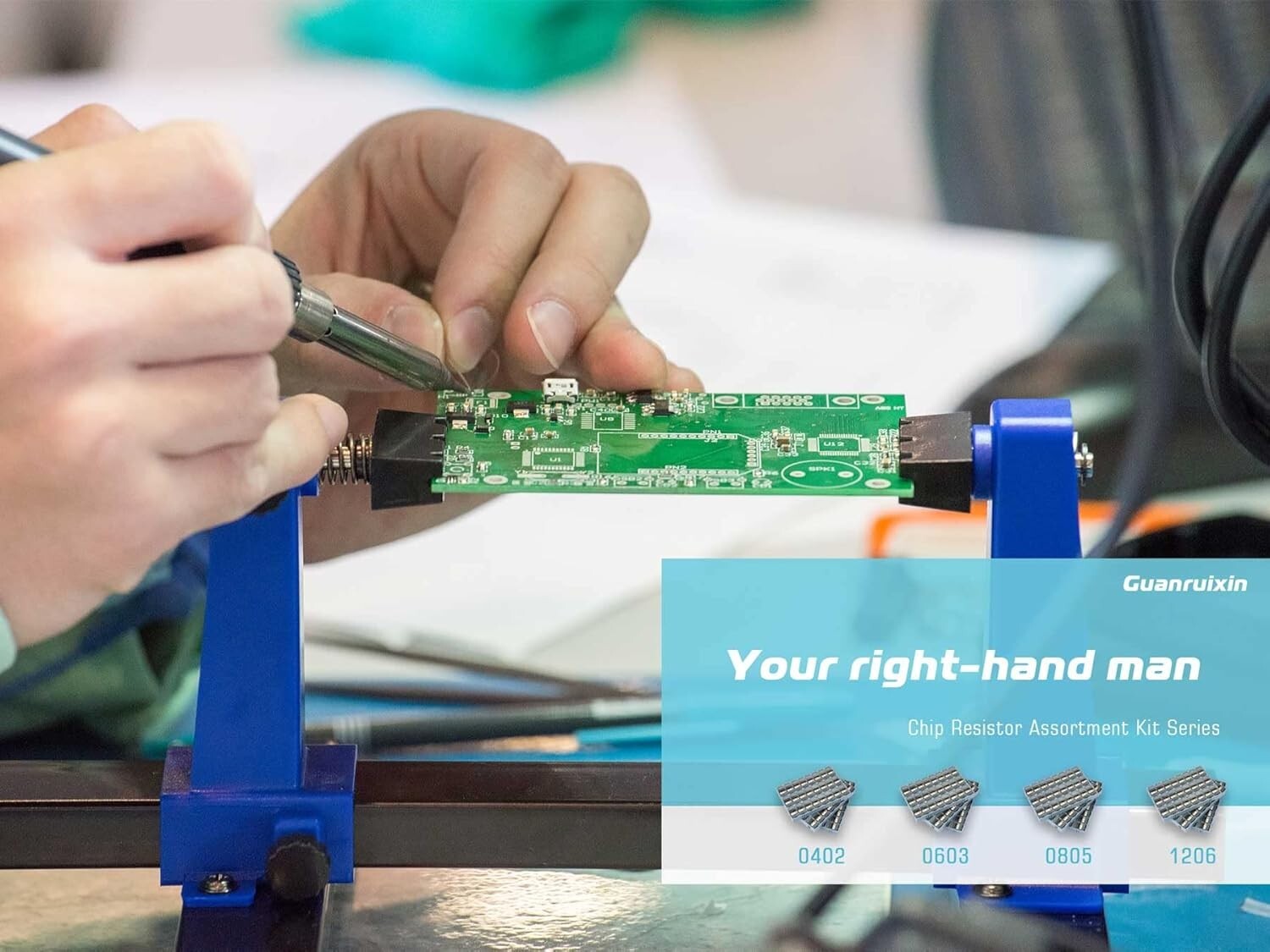 1206 SMD Resistor Kit: 7200 Pieces, 72 Values - 1% Tolerance, Upgraded Storage