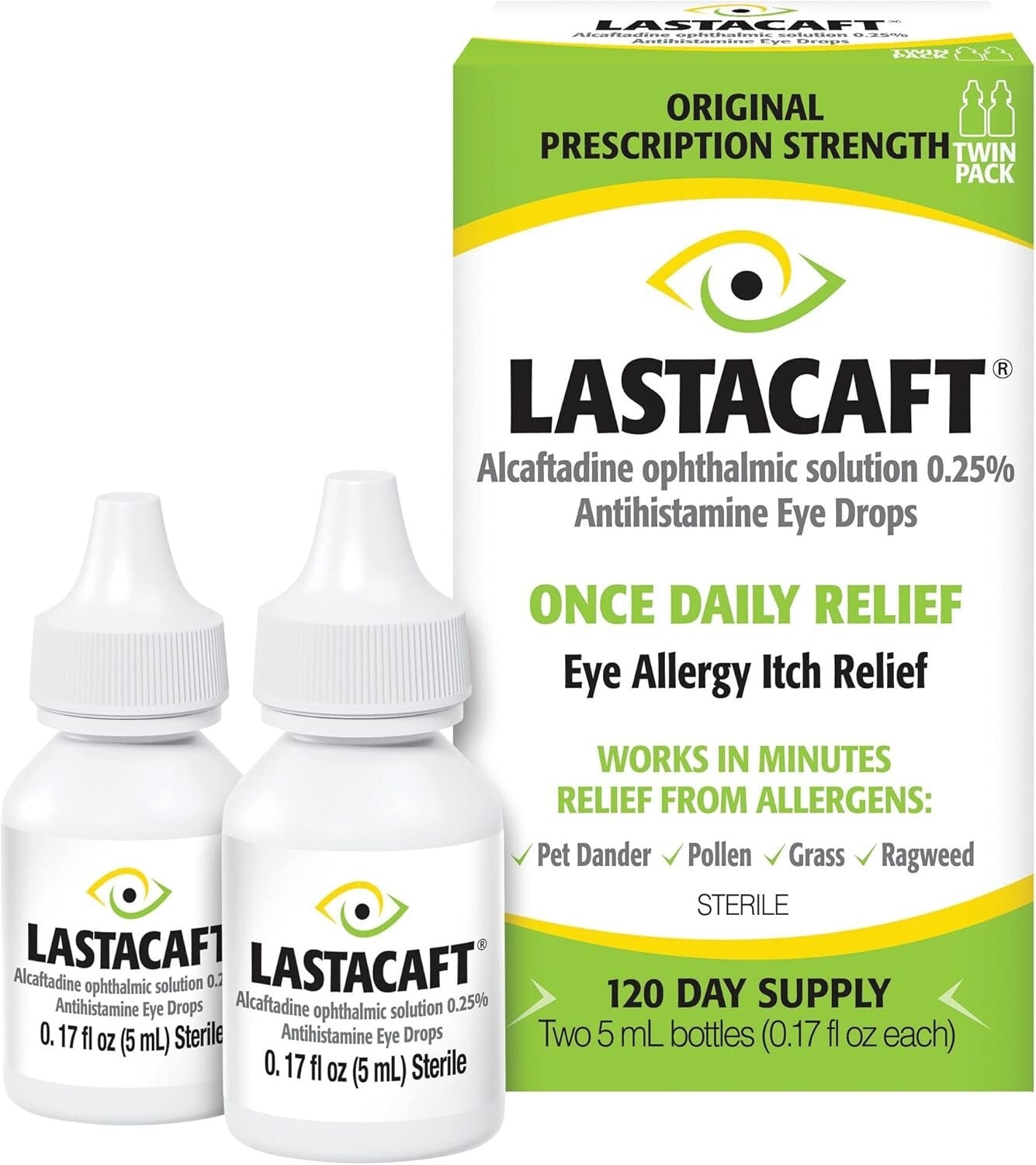 Prescription Strength Once Daily Eye Drops - Allergy Itch Relief, FSA Eligible